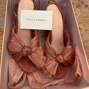 Loeffler Randal Pink Camellia Heels with Box
